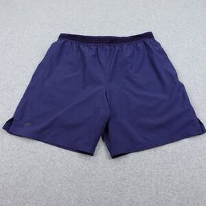 Fabletics Mens‎ M Navy Athletic Training Gym Workout Shorts Pull On Stretch